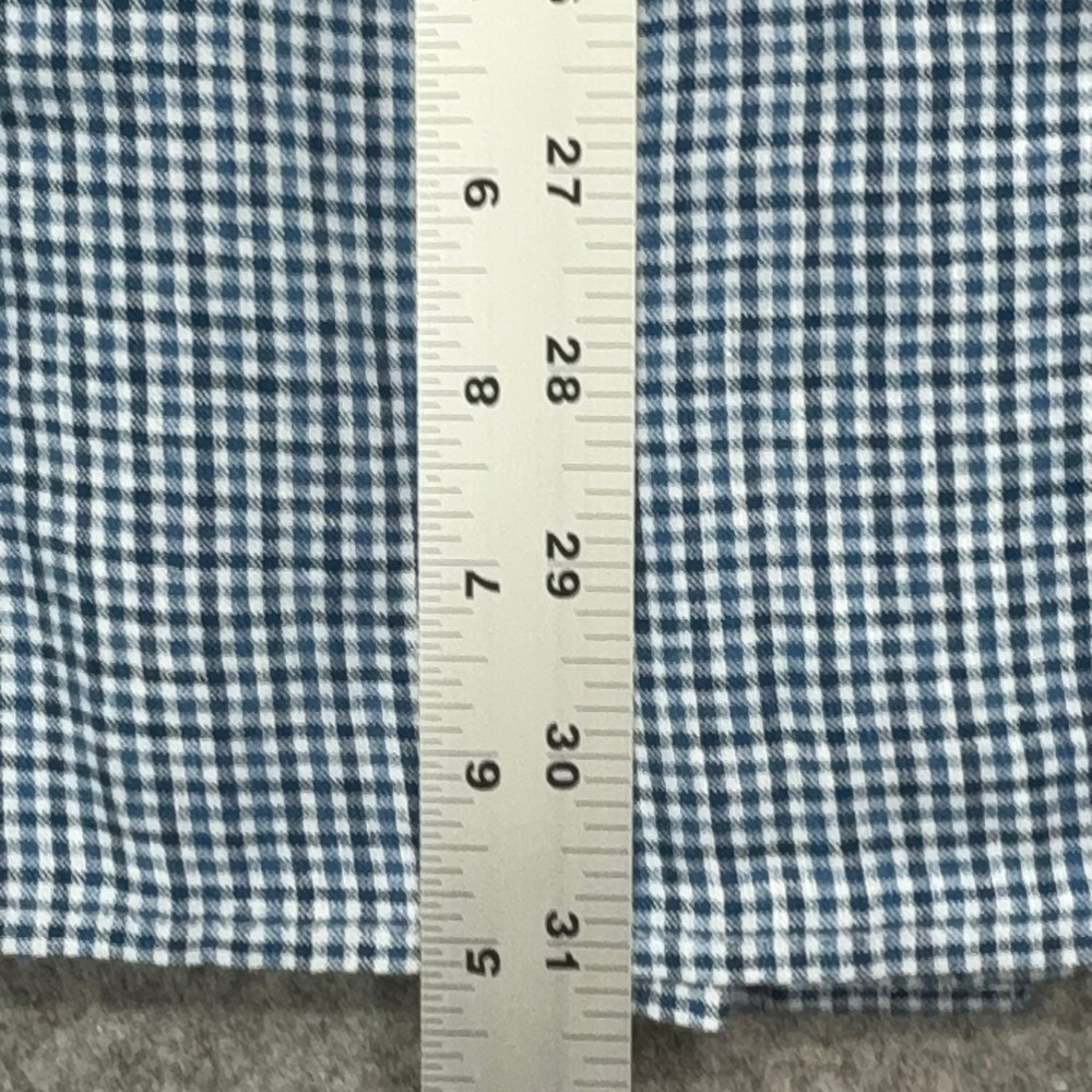 Vineyard Vines Tattersall 100% Linen Shirt Mens XXL Blue Gingham Long Sleeve - Picture 8 of 10